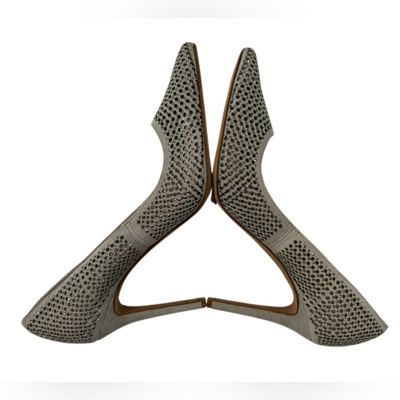 Vince Camuto Sarritah Suede Studded Pointed Toe Heels Pumps Evening Glam Size 8M - Picture 4 of 14